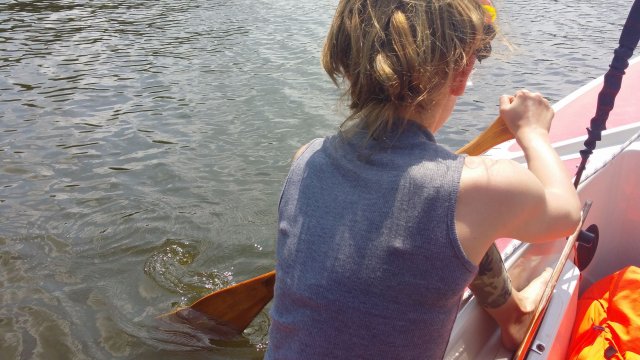 Segelausbildung der Optimisten auf der Talsperre Kriebstein