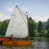 Segelausbildung der Optimisten auf der Talsperre Kriebstein